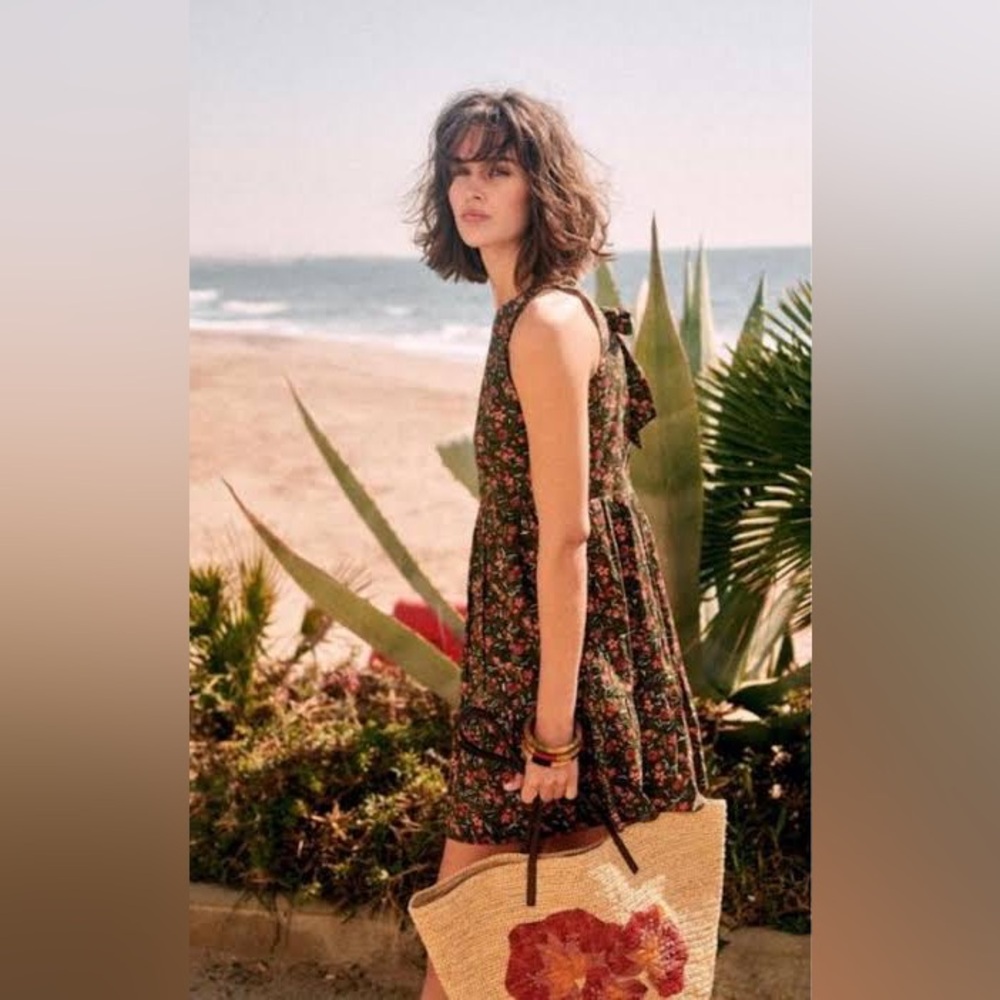 Sezane Fifi Cotton Floral Print Dress - 38